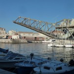 Lifting bridge over the Canal at Sete in Languedoc, on the Mediterranean ,ear the besy B&B in Languedoc Villa Roquette in the South o France