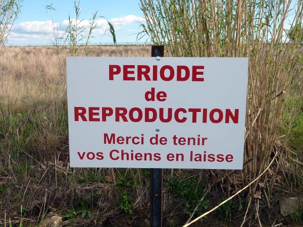 Signpost in fields around Villa Roquette