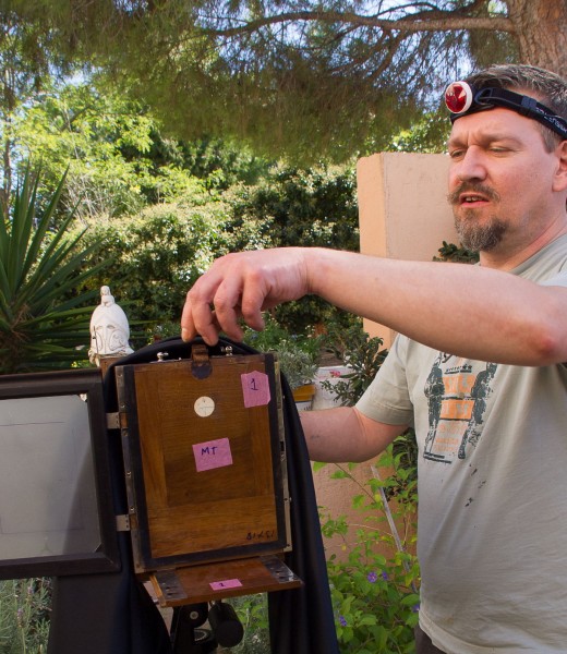 Wetplate collodion photography workshop at VillaRoquette