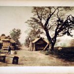 Collodion hand coloured print of Japan in the 19th century